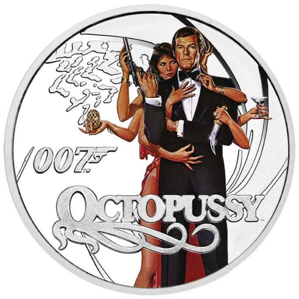 James Bond Roger Moore Silver Proof Eight-Coin Collection - Image 12