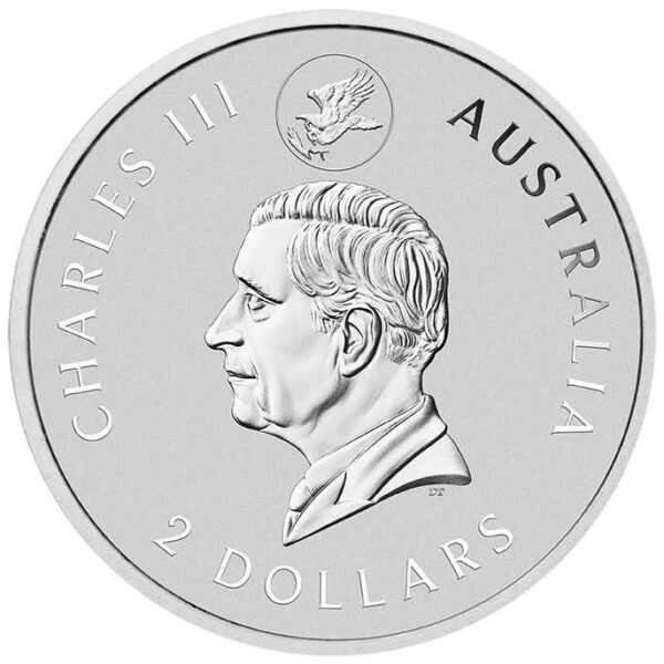 2024 $2 Australian Wedge-Tailed Eagle 10th Anniversary 2oz Silver Coin in Card - Image 5