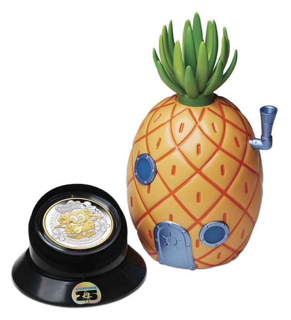 2024 $2 SpongeBob SquarePants 2oz Silver Proof Gilded Pineapple Coin - Image 7