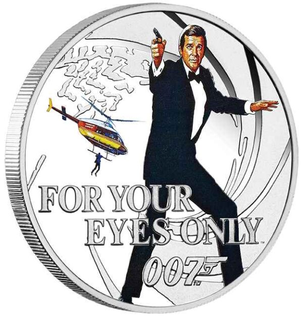 James Bond Roger Moore Silver Proof Eight-Coin Collection - Image 10