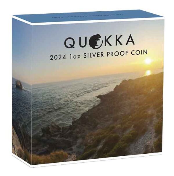 2024 $1 Australian Quokka 1oz Silver Proof Coloured Coin - Image 3