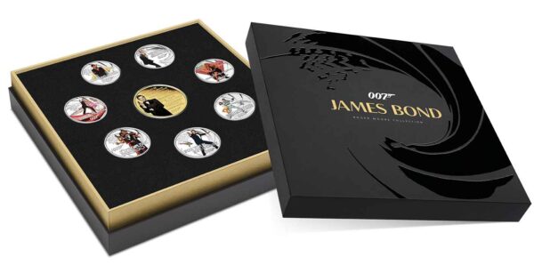 James Bond Roger Moore Silver Proof Eight-Coin Collection - Image 18