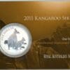 2011 $1 Kangaroo Series 1oz Silver Frosted Allied Rock Wallaby Coin