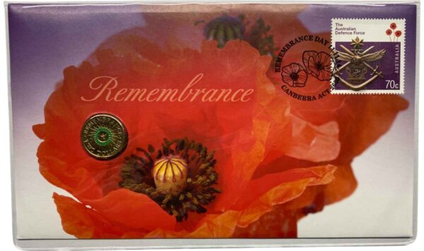 2014 $2 Green Dove Remembrance Day Coloured PNC