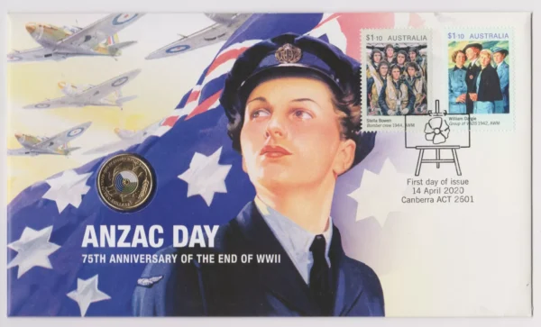 2020 $2 75th Anniversary of the End of WWII - Anzac Day PNC