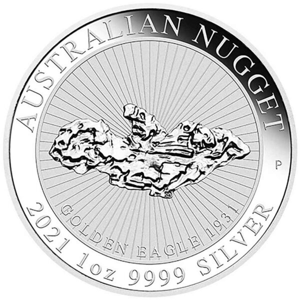 2021 $1 Golden Eagle Nugget 1oz Silver Perth Mint Coin