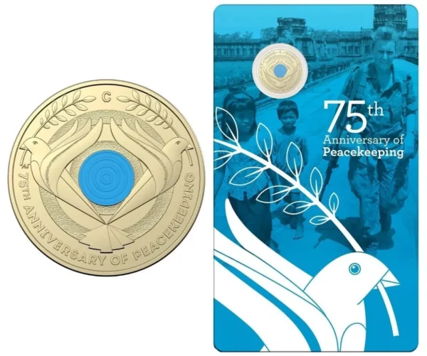 2022 $2 75th Anniversary Peacekeeping C Mint Mark Card