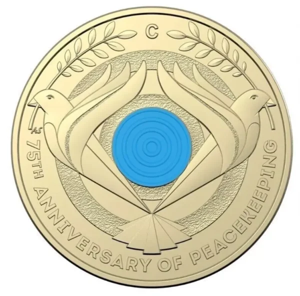 2022 $2 75th Anniversary Peacekeeping C Mint Mark Card - Image 3