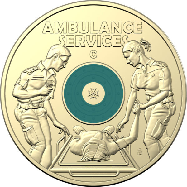 2021 $2 Australian Ambulance Services C Mint Mark Coin On Card - Image 2