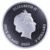 2022 $2 Welsh Dragon - Heraldic Series 1oz .9999 Silver Niue Coin - Image 2