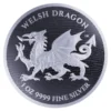 2022 $2 Welsh Dragon - Heraldic Series 1oz .9999 Silver Niue Coin