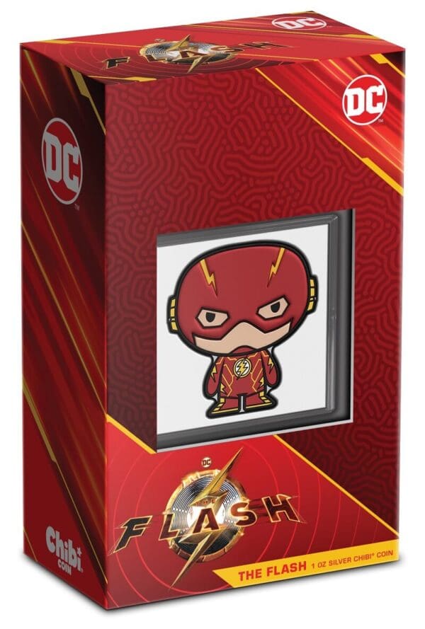 2023 $2 Warner Bros The Flash Chibi 1oz Silver Coin - Image 3