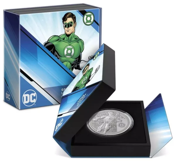 2023 $2 DC Classics Comics Green Lantern 1oz Silver Coin - Image 4