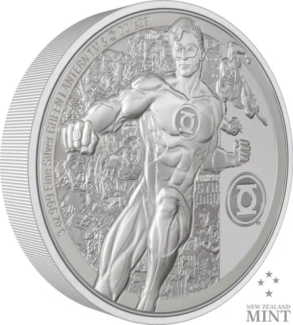 2023 $2 DC Classics Comics Green Lantern 1oz Silver Coin - Image 3