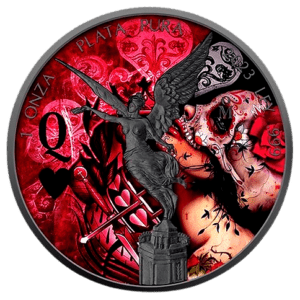 2023 Libertad The Queen 1oz Silver Colorized & Ruthenium Plated Mexico Coin