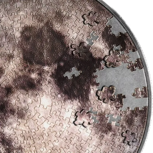 2023 Moon Puzzle 1oz Silver & 4.5oz Copper Coin - Image 3