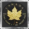 2024 $5 Canada Maple Leaf Charles III Gold & Black Platinum 1oz Silver Coin - Image 3