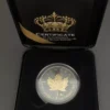 2024 $5 Gold Black Empire 1oz Silver Maple Leaf Coin - Image 3