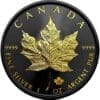 2024 $5 Gold Black Empire 1oz Silver Maple Leaf Coin - Image 2
