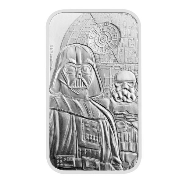 2024 Dark Side Star Wars 1oz Silver Minted Bullion Bar - Image 2