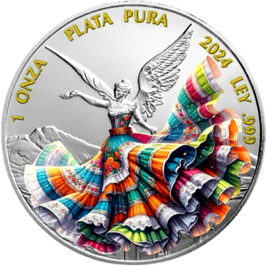 2024 Libertad Tehuana Mexican Fashion 1oz .999 Silver Coin
