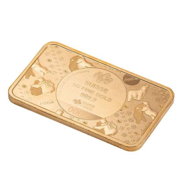 2024 PAMP Suisse Coca-Cola Polar Bear 5g Gold Bar in Card - Image 9