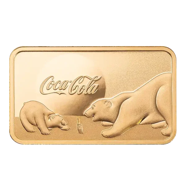 2024 PAMP Suisse Coca-Cola Polar Bear 5g Gold Bar in Card - Image 6