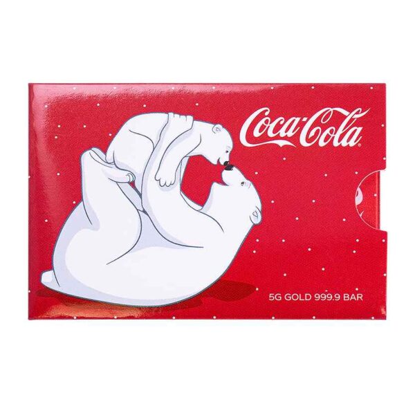 2024 PAMP Suisse Coca-Cola Polar Bear 5g Gold Bar in Card - Image 4