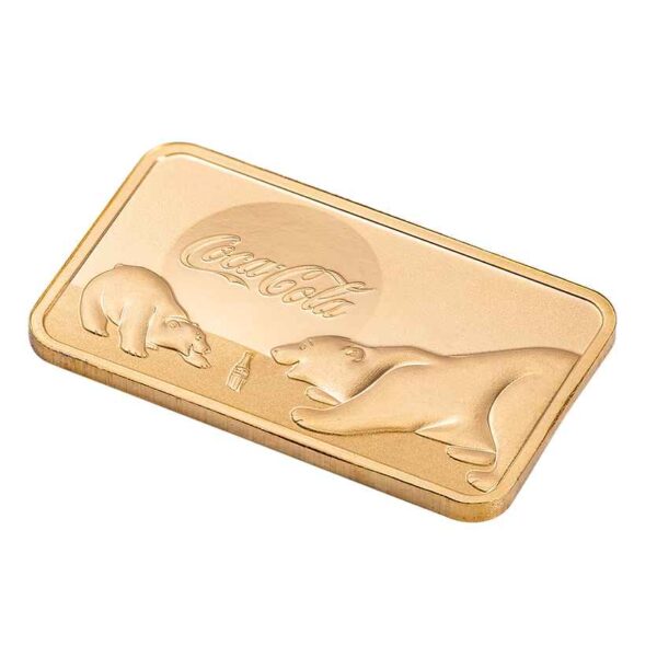 2024 PAMP Suisse Coca-Cola Polar Bear 5g Gold Bar in Card - Image 7