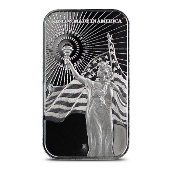 Columbia Goddess 1oz Silver American Reserve .999 Bar