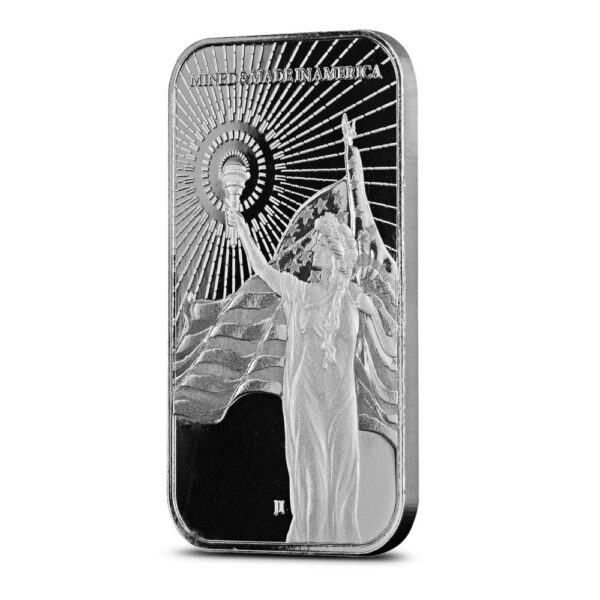 Columbia Goddess 1oz Silver American Reserve .999 Bar - Image 2