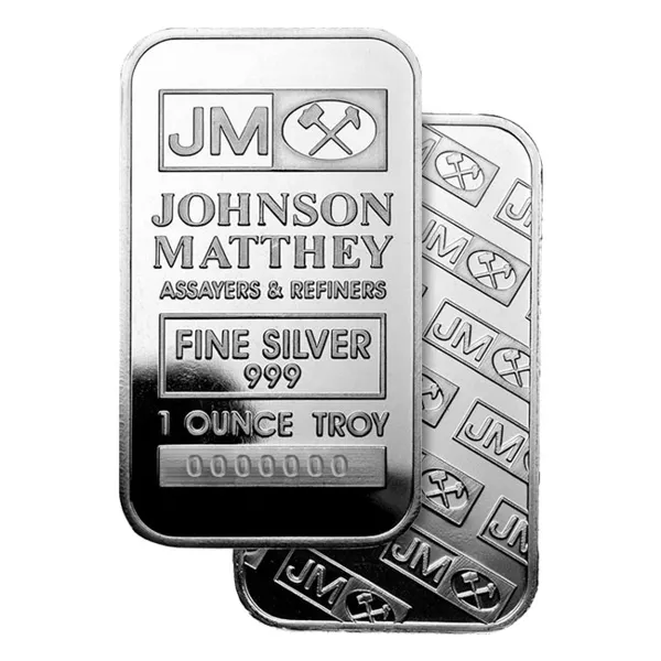 Johnson Matthey Assayers & Refiners 1oz Silver Bar