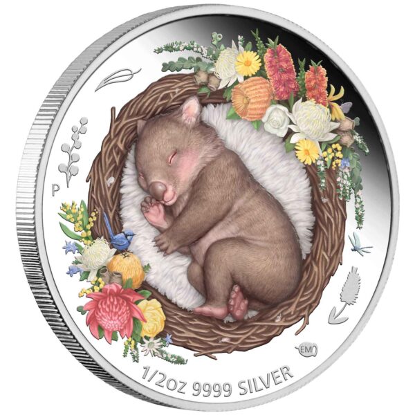 2021 50c Dreaming Down Under Wombat 1/2oz Silver Proof Coin - Image 2