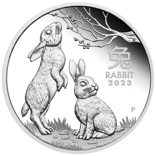 2023 $1 Australian Lunar Series III Year of the Rabbit 1oz Silver Proof Coin