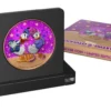 2021 $2 Donald and Daisy Duck Pink Diamond Dust Love Disney 1oz Silver Coin - Image 2