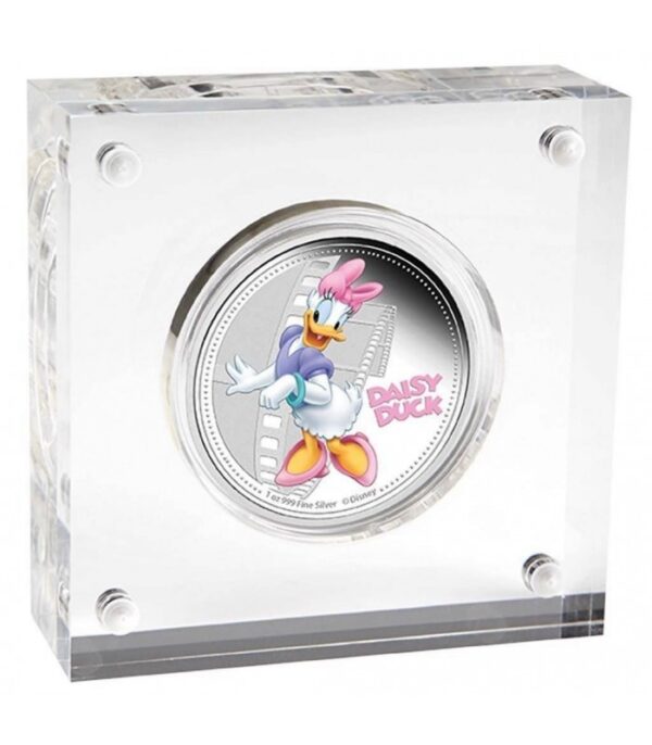 2014 $2 Daisy Duck Disney Mickey & Friends 1oz Silver Proof Coin - Image 3