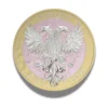 2019 Bejeweled Oak Leaf Yellow Gilded 1oz Silver Coin - Image 2