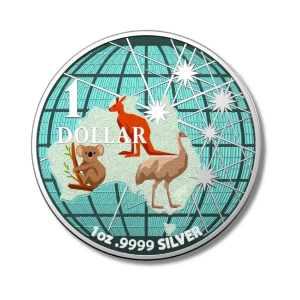 2020 $1 Beneath the Southern Skies Animals 1oz Silver Coin