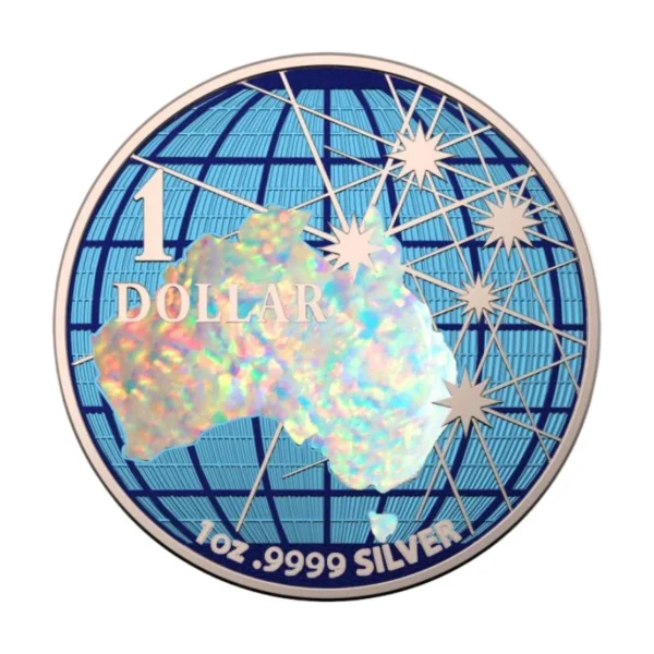 2020 $1 Beneath the Southern Skies Hologram Map 1oz Silver Coin