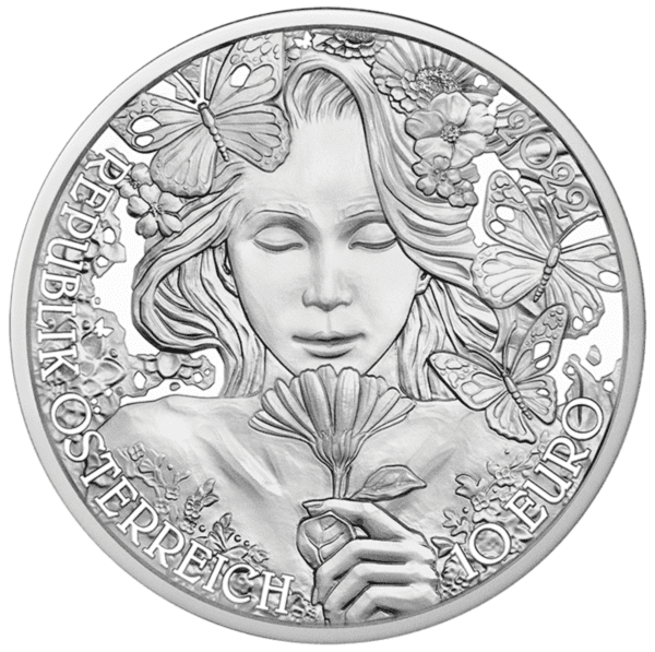 2022 €10 The Language of Flowers - The Marigold 1/2oz Silver Coin - Image 2