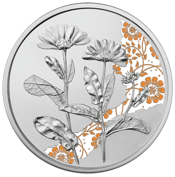 2022 €10 The Language of Flowers - The Marigold 1/2oz Silver Coin