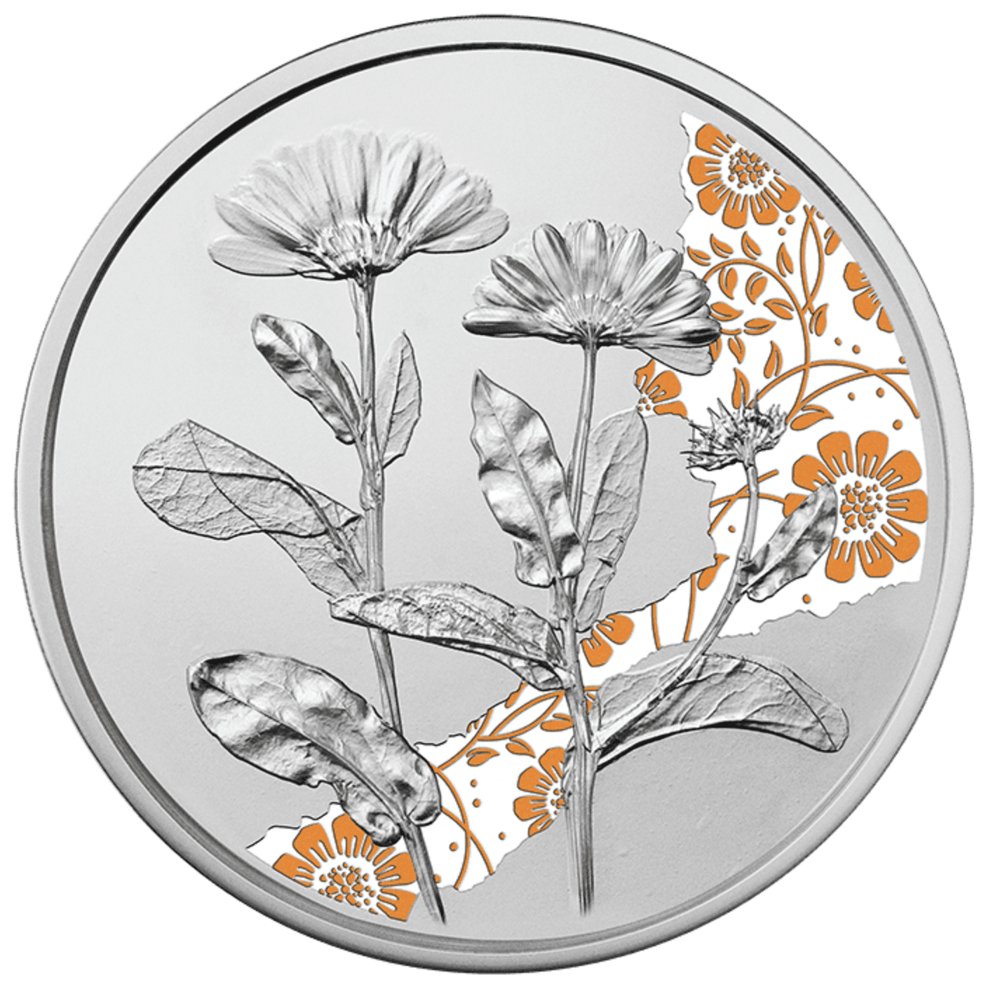 2022 €10 The Language of Flowers - The Marigold 1/2oz Silver Coin