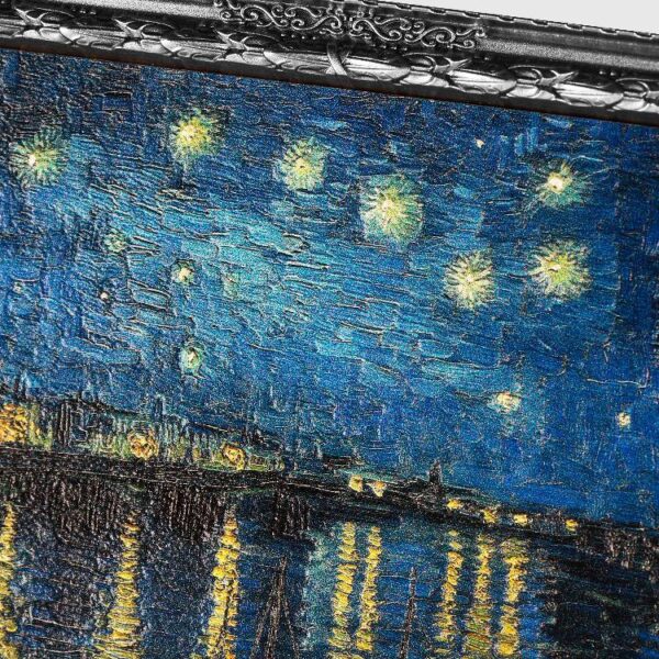 2022 Starry Night Over The Rhone Vincent Van Gogh 2oz Silver Coin - Image 4