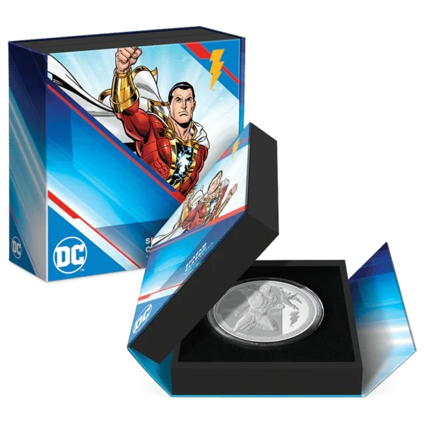 2023 $2 DC Classics Shazam 1oz Silver Coin - Image 3