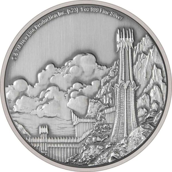 2023 $2 Mordor Middle Earth 1oz Silver Coin