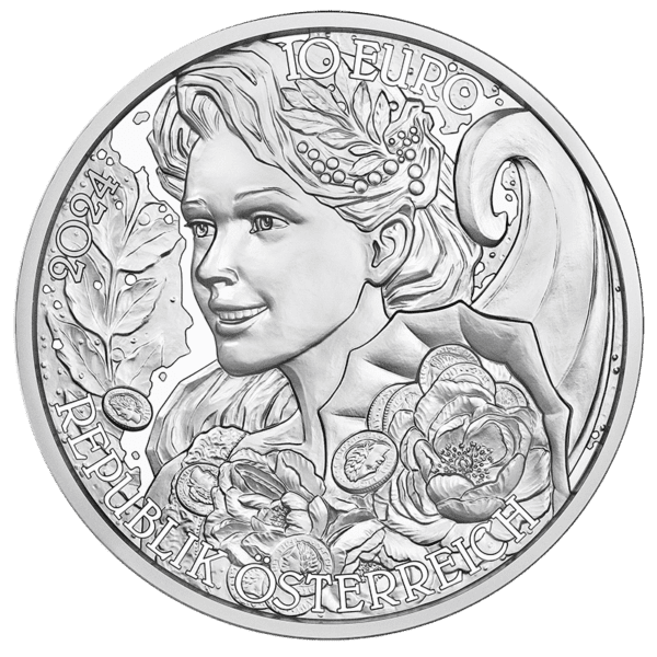 2024 €10 Language of Flowers Series - Peony 1/2oz Silver Coin - Image 2