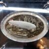 2017 Famous Airships. LZ 129 Hindenburg Silver Plated Zinc Coin - Image 4