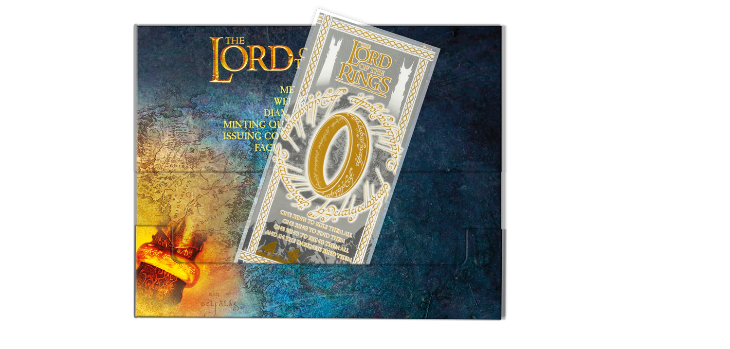 Lord of the Rings $1 3g Silver Note