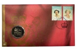 2002 50c QEII Accession Golden Jubilee PNC