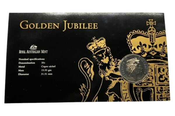 2002 50c QEII Accession Golden Jubilee PNC - Image 4